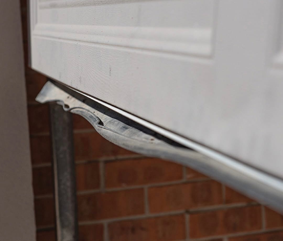 New garage door bottom weather seal installed in Sacramento