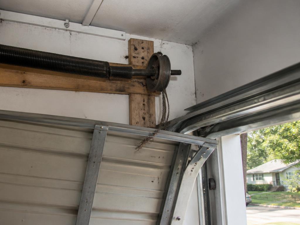 Before: new door installation problem on a Sacramento area garage door