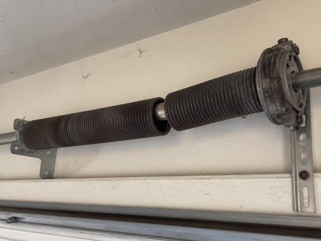 Before: 24/7 emergency repair problem on a Sacramento area garage door